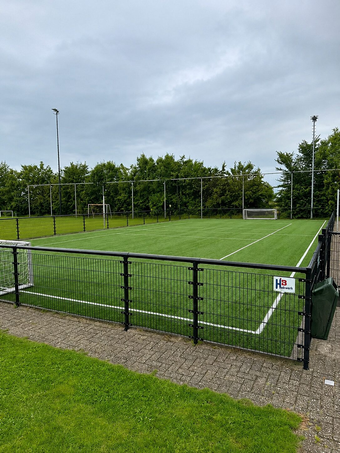 Het pannaveld op sportcomplex Woldermarck van SV Terwolde